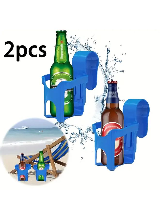 2 Pcs Multifunctional Plastic Pool Cup Holder For Poolside Drinks Accessories - Image 5
