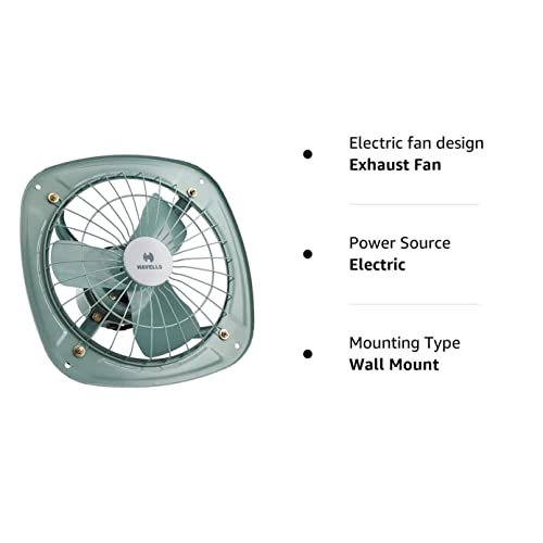 Havells Ventil Air DSP 230mm Exhaust Fan | Strong Air Suction, Rust Proof Body |Suitable for Bathroom, Kitchen, and Office| Warranty: 2 Years | (Pack of 1, Pista Green) - Image 4