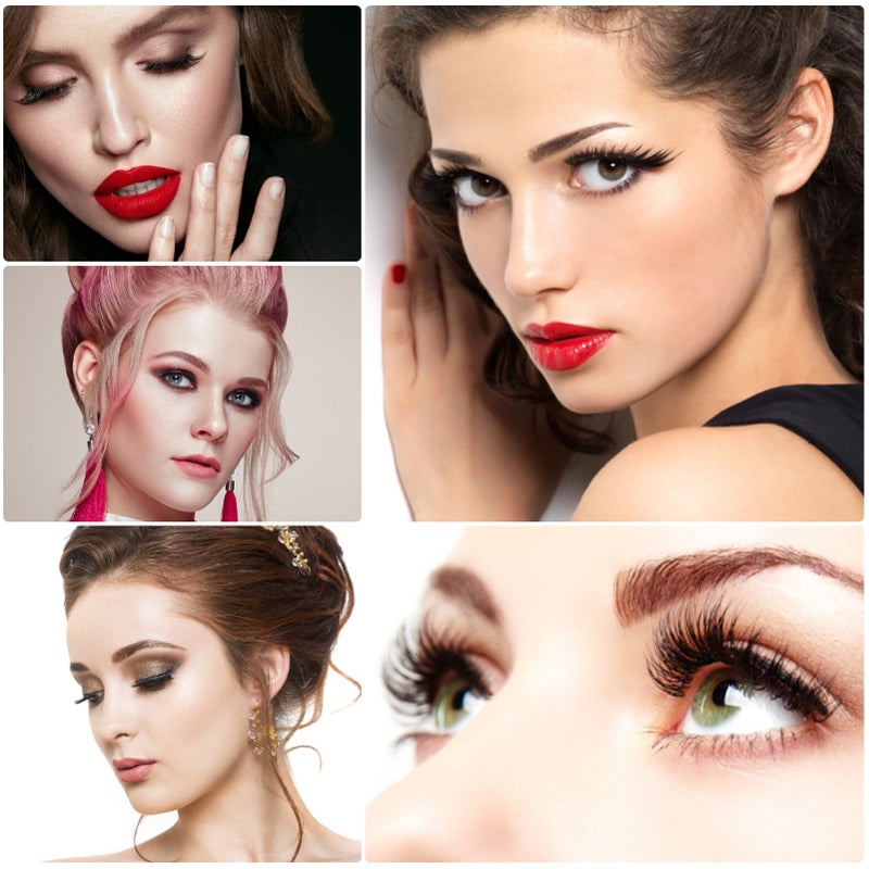10 Pairs Reusable Self Adhesive Eyelashes No Glue or Eyeliner Needed Natural Thick False Lashes Extension - Image 3