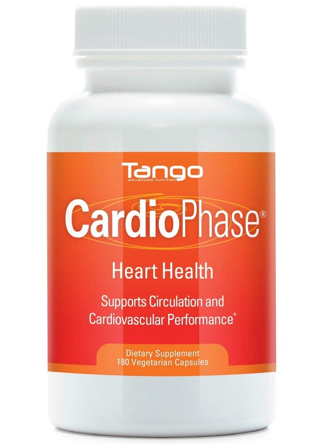 Tango Cardiophase Natural Herbal Herbal Heart Support Supplement For Healthy Circulation And Cardiovascular Performance (180 Vegetarian Capsules) - Image 1