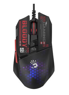 Bloody BLOODY W60 MAX MINI LIGHTWEIGHT SELF-CUSTOMIZE RGB ANIMATION GAMING MOUSE, ANTI-SLIP STICKERS, 12K MAX SENSOR, ACTIVATED ULTRA CORE 3 & 4, 6 SNIPER MODES  - Image 1
