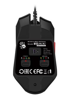 Bloody BLOODY W60 MAX MINI LIGHTWEIGHT SELF-CUSTOMIZE RGB ANIMATION GAMING MOUSE, ANTI-SLIP STICKERS, 12K MAX SENSOR, ACTIVATED ULTRA CORE 3 & 4, 6 SNIPER MODES  - Image 3