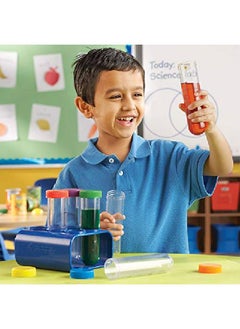 Learning Resources Primary Science Jumbo Test Tubes With Stand Set Of 6 Tubes Ages 3+Multicolor  - Image 3
