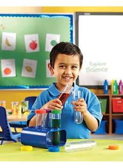 Learning Resources Primary Science Jumbo Test Tubes With Stand Set Of 6 Tubes Ages 3+Multicolor  - Image 4