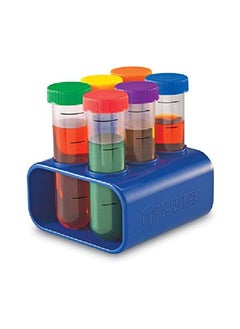 Learning Resources Primary Science Jumbo Test Tubes With Stand Set Of 6 Tubes Ages 3+Multicolor  - Image 1