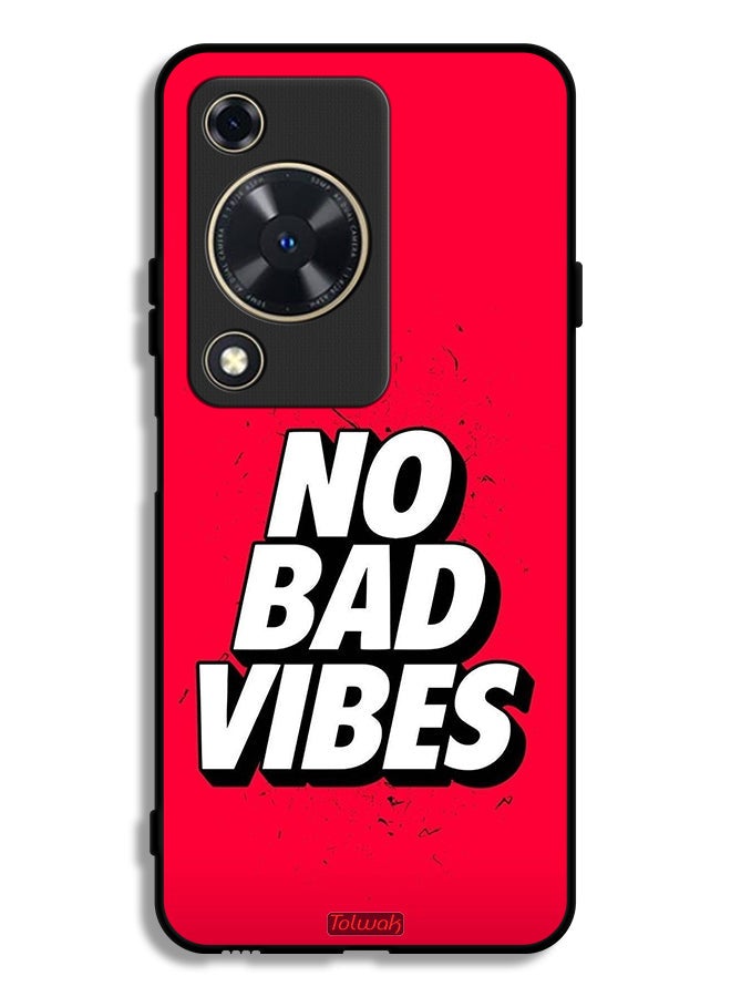 Tolwak Huawei Nova Y72S Protective Case Cover No Bad Vibes