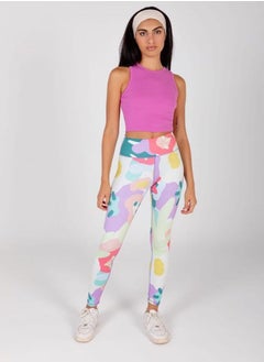 In Your Shoe Flower Patches Leggings 