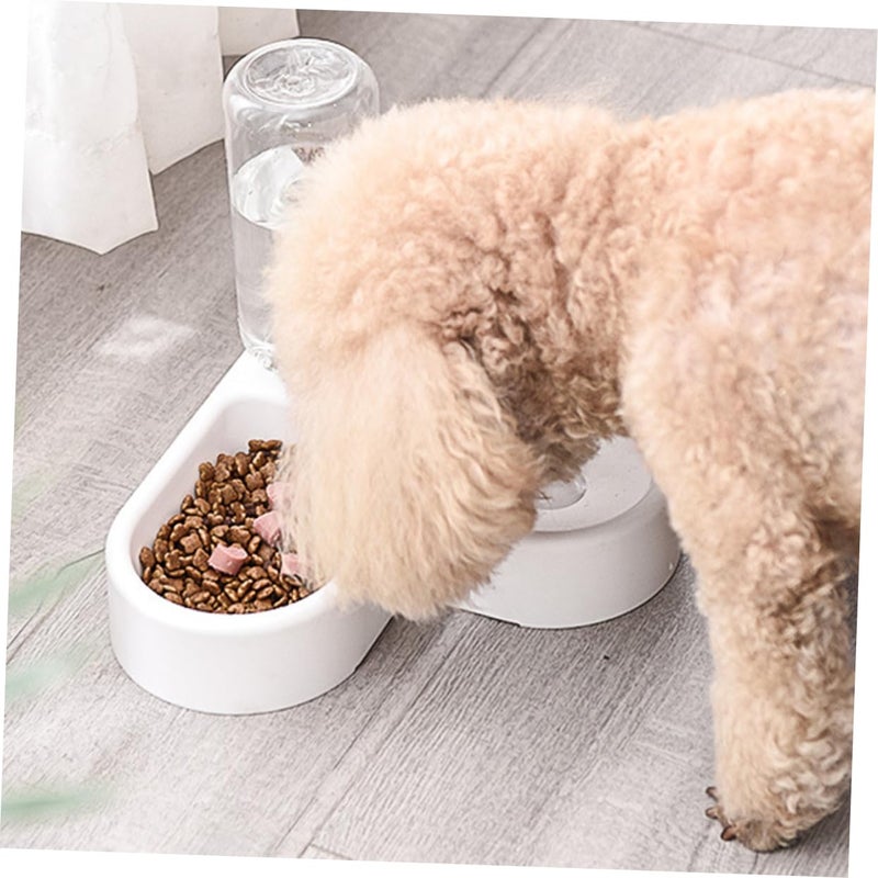 Automatic Pet Feeder for Cats and Dogs White Non Tipping Durable Design for Home Decor - Image 3
