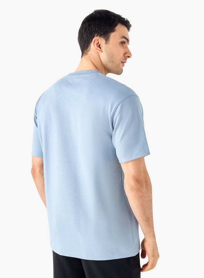 Iconic Applique Detail Crew Neck T-shirt with Short Sleeves - Image 3