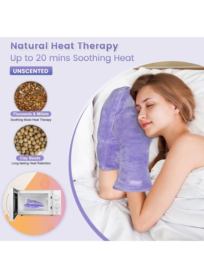 SuzziPad Microwavable Arthritis Gloves, Heated Gloves for Arthritis Hands, Stiff Joints, Carpal Tunnel, Trigger Finger; Moist Heat Hand Warmer Gloves Mittens with Washable Cover, 1 Pair - Image 3