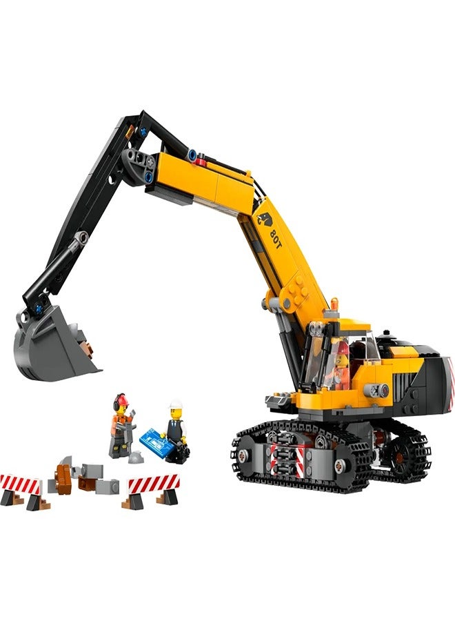 LEGO - City Yellow Construction Excavator 633 Pieces - 60420 - Image 1