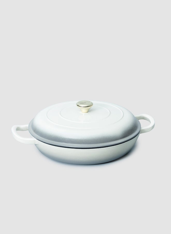 VAV GET Enameled Cast Iron Dutch Oven Shallow Casserole 12-inch - Image 1