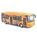 Ailejia City Bus Toy Die Cast Pull Back Public Transportation Vehicles Mini Bus Model Car Toys Lights and Music Yellow - Image 2