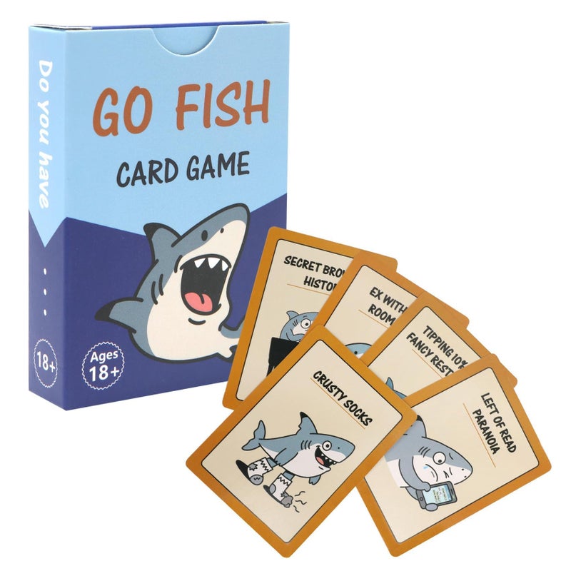 GIOREFAY Go Fish Card Game for Adult,Go Whatever Expansion Pack for Card Games,Ages 18+,Fun Gag Party Gift for Friends - Image 1