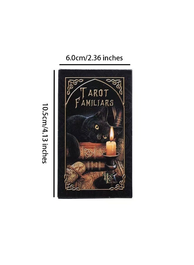 NIBEMINENT بطاقات تاروت النسخة العائلية - بطاقات ترفيهية - بطاقات للتجمعات المنزلية والتنجيم - لعبة لوحية بطاقات تاروت - مجموعة لعبة بطاقات - Image 2