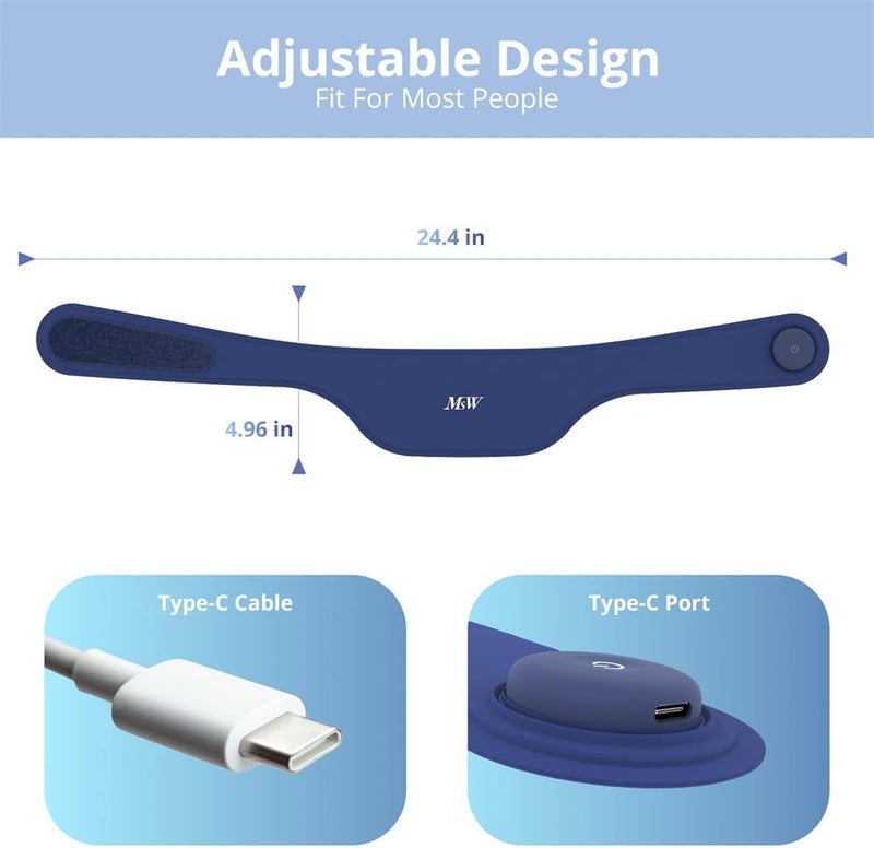 Luckam Rechargeable Neck Warmer, 2024 New Cordless Electric Heated Scarf, Portable Neck Heating Pad for Pain Relief with 2 Treatment Modes, FSA HSA Eligible - Image 4