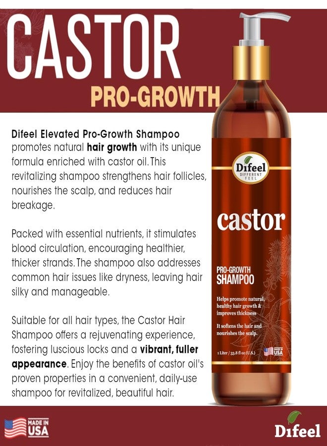 Difeel Elevated Castor Pro-Growth Shampoo 33 oz. - Made with Natural Castor Oil for Hair Growth - Image 3