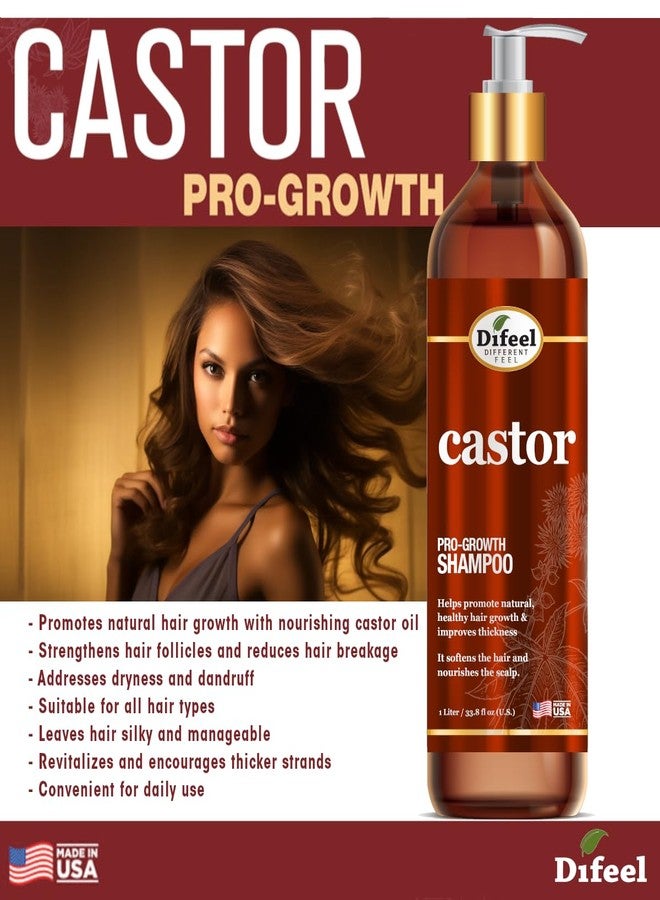 Difeel Elevated Castor Pro-Growth Shampoo 33 oz. - Made with Natural Castor Oil for Hair Growth - Image 5