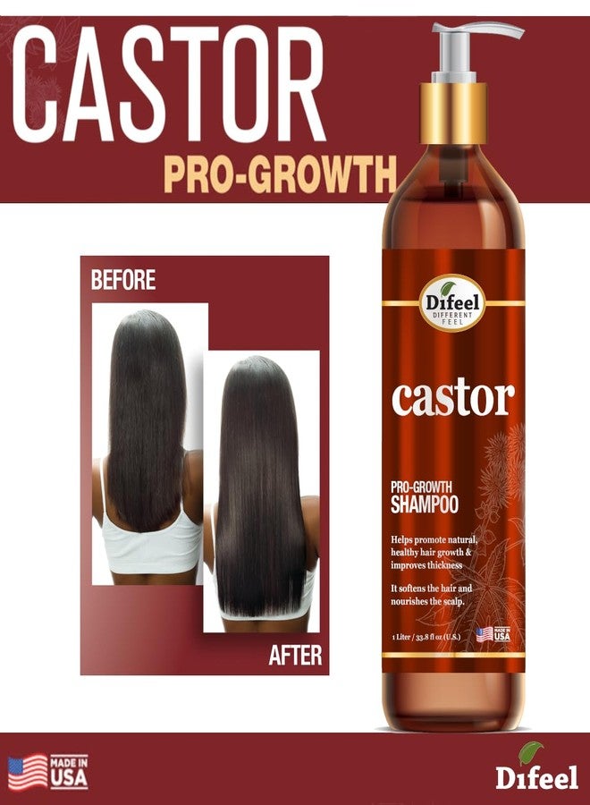 Difeel Elevated Castor Pro-Growth Shampoo 33 oz. - Made with Natural Castor Oil for Hair Growth - Image 4
