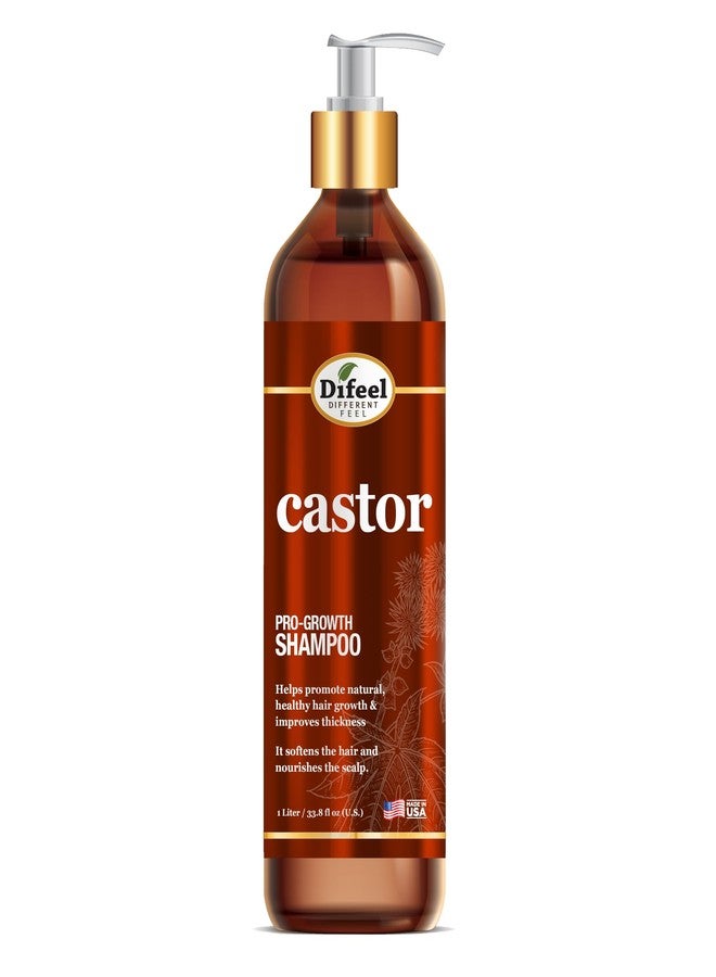Difeel Elevated Castor Pro-Growth Shampoo 33 oz. - Made with Natural Castor Oil for Hair Growth - Image 1