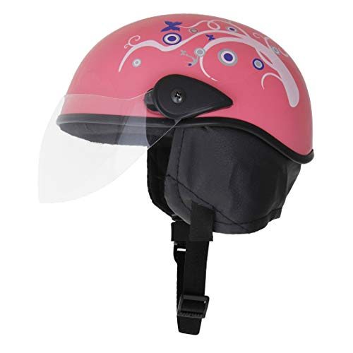 Sage Square High Hardness Shell Adjustable Junior Helmet for Kids Baby Safety and Comfort (3-12 Years, Pink Glossy Sticker Design 2) - Image 4