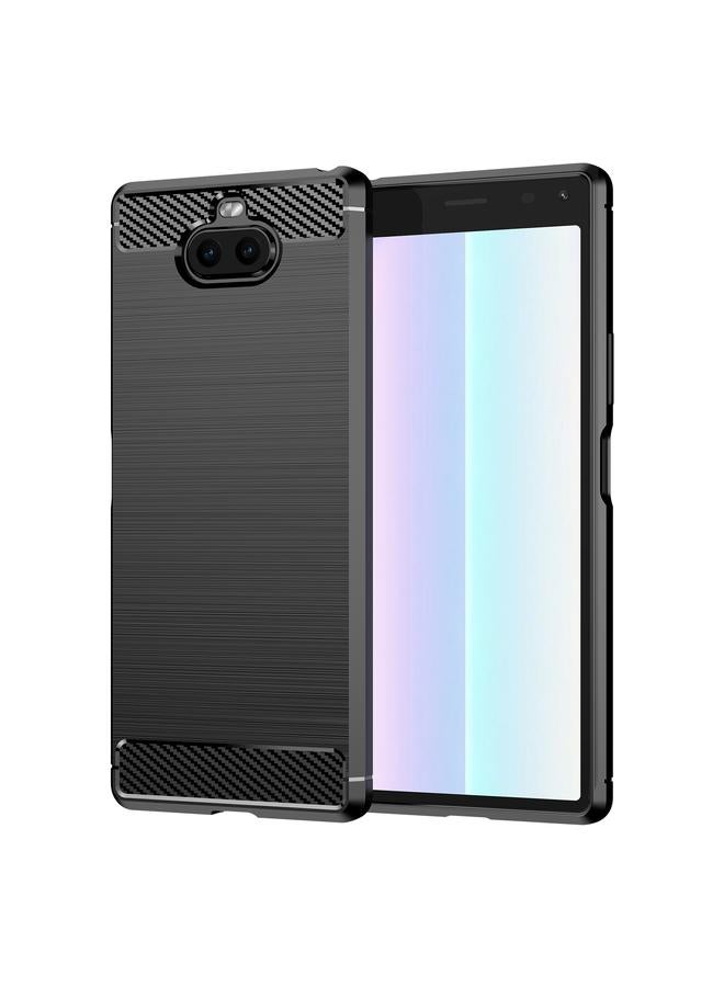 The Bros Case For Sony Xperia 8/8 Lite Brushed Texture Carbon Fiber TPU Phone Case