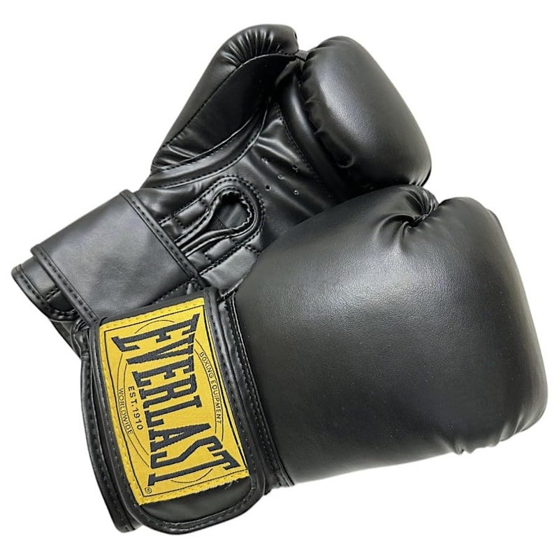 Everlast 1910 Classic Boxing Training Gloves for Men & Women (Black, 12oz) - Image 5
