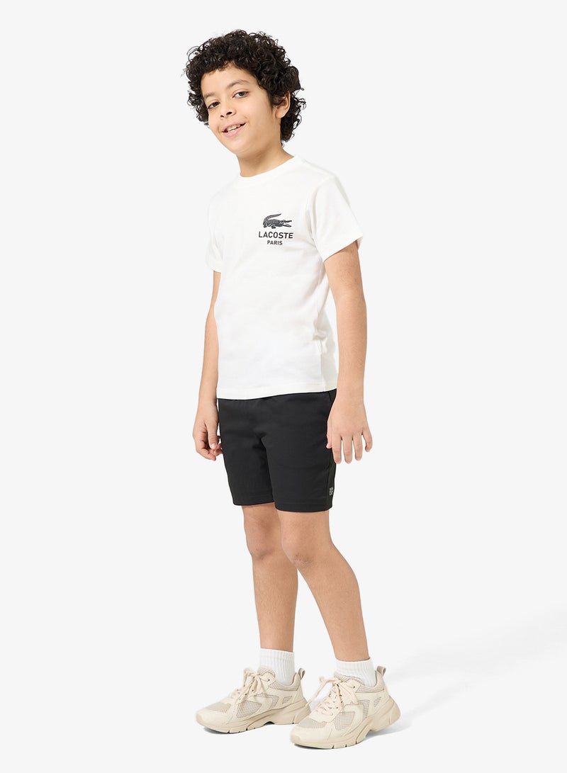 لاكوست تيشيرت شبابي بياقة دائرية وطبعة - Image 4