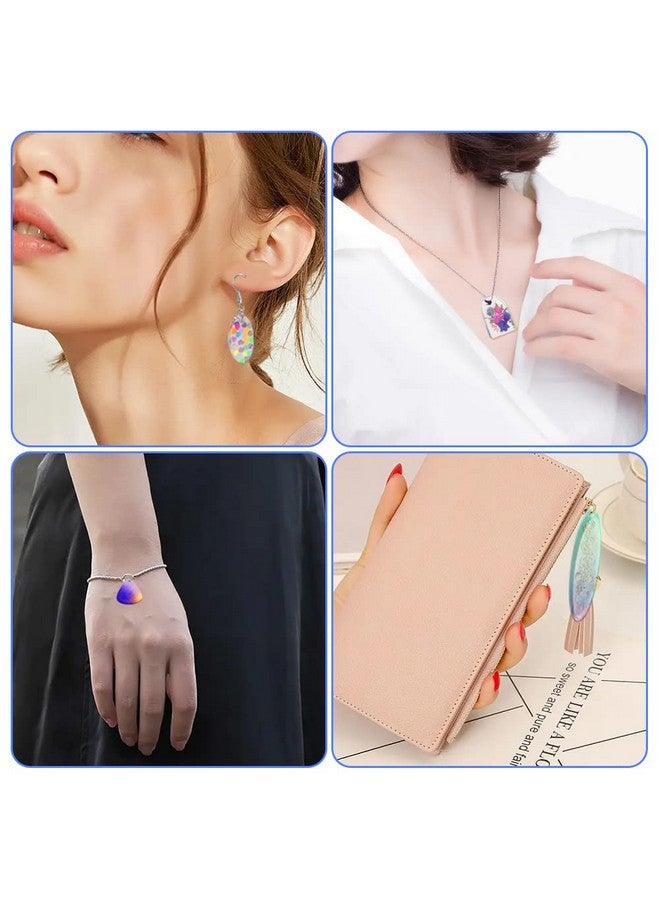 SENHAI 12 Pcs Resin Jewelry Molds With 340 Pcs Earring Accessories, Variety Size Earring Resin Molds With Hole, Resin Earring Molds Silicone For Making Jewelry, Earrings, Pendants - Image 2