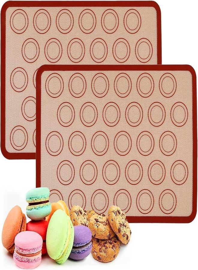 Purebake Silicone Baking Mat 40x30 cm, Extra Thick, Non-Stick, Heat-Resistant, Reusable Cooking Bakeware Mat, Cookies, Pies, Pizza, Baking Accessories, BPA-Free, Easy to Clean - (1 PCS Brown) - Image 1