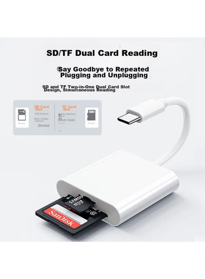 Linkstone Type-c Apple 15/16 Card Reader, Usb-c Multifunctional Sd/tf Two-in Otg Card Reader, Dash Cam, Dslr Monitoring, Mobile Phone Camera Storage Memory Card - Image 2