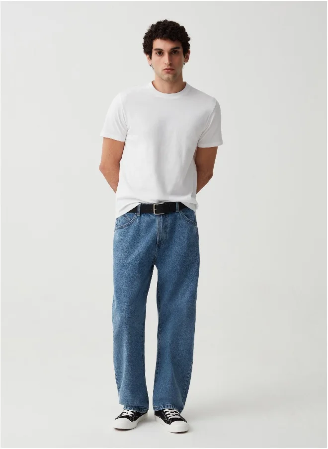 Ovs Organic cotton T-shirt with round neck