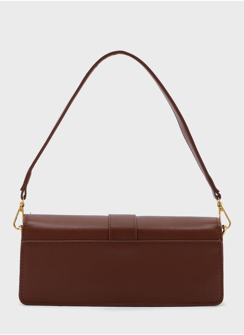 ELLA Baguette Should Bag With Buckle Detail  - Image 2