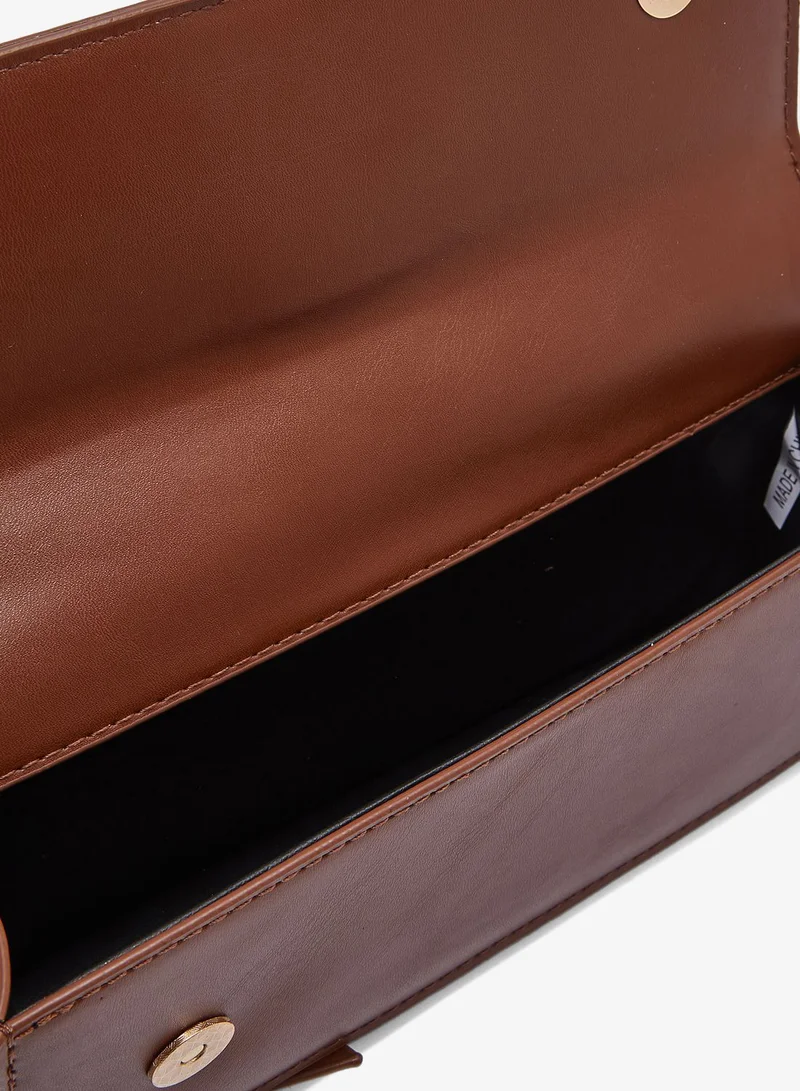 ELLA BROWN Baguette Should Bag With Buckle Detail for Women | Best Price UAE