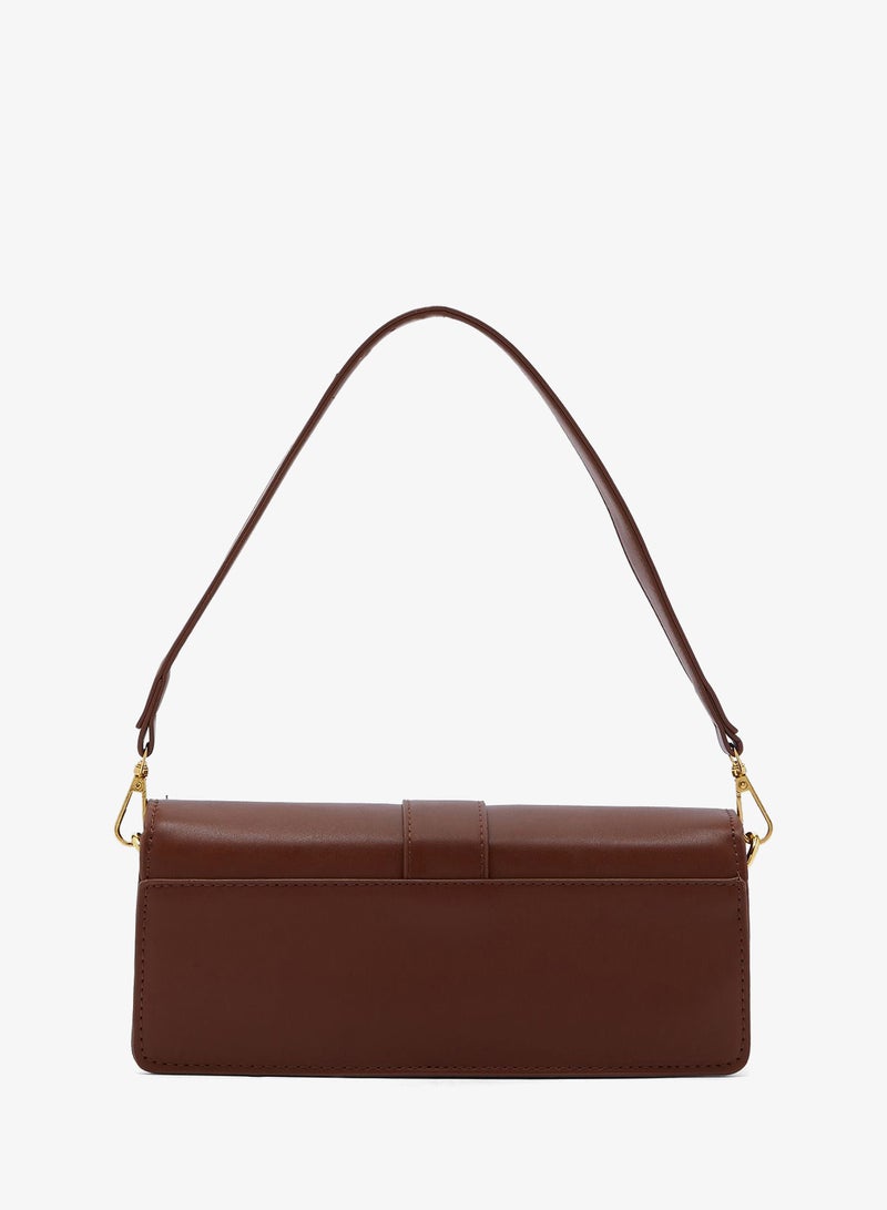 ELLA Baguette Should Bag With Buckle Detail - Image 2