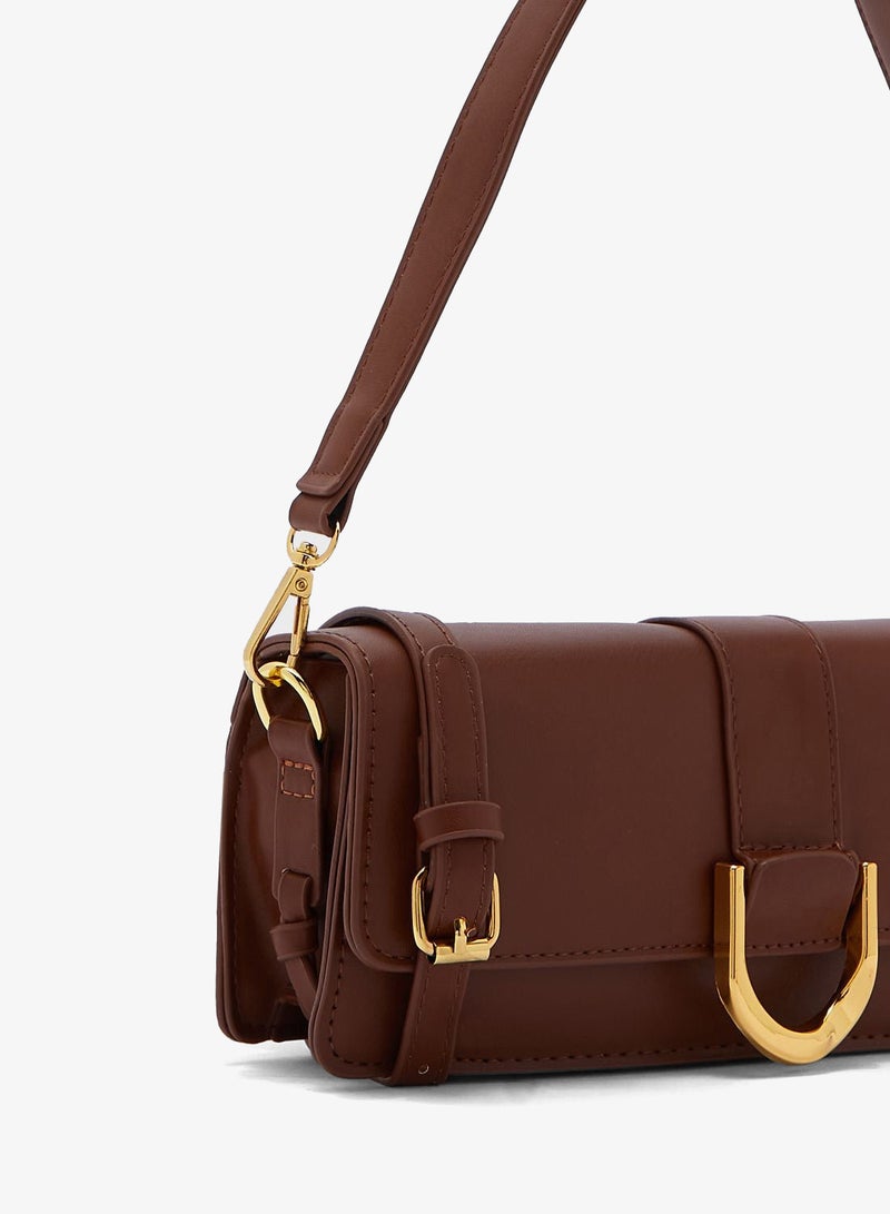 ELLA Baguette Should Bag With Buckle Detail - Image 3