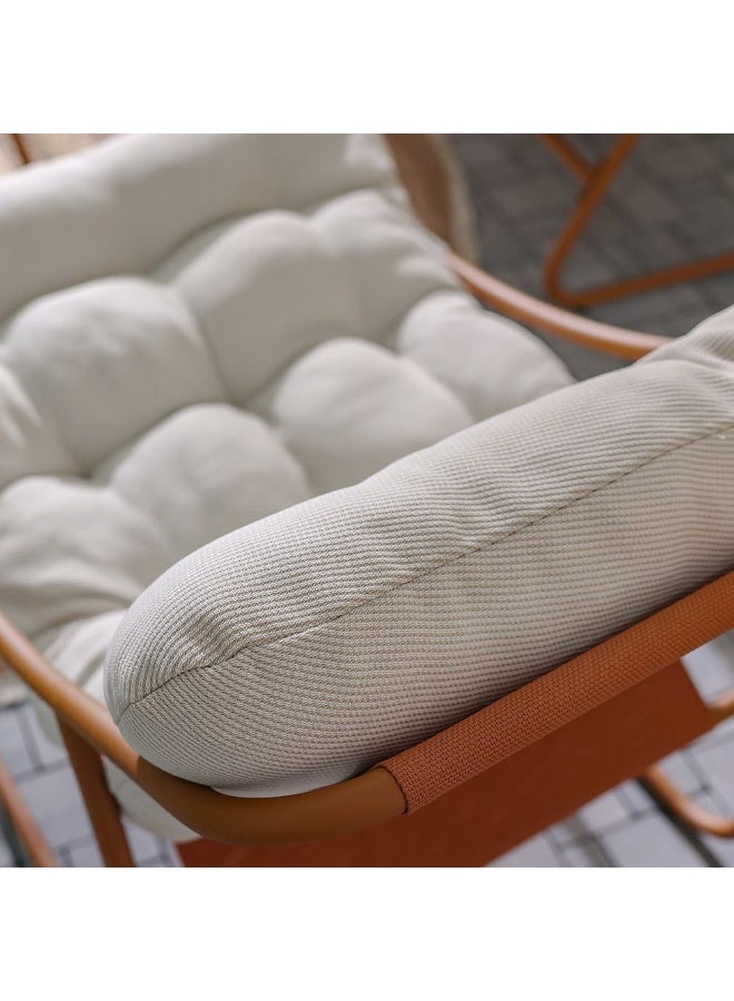 DANUBE HOME طقم أريكة خارجية زويا 4 مقاعد | أثاث حديقة بإطار فولاذي | تصميم حديث لطقم أريكة في الفناء | طاولة وكراسي للجلوس في الحديقة الخارجية - Image 3