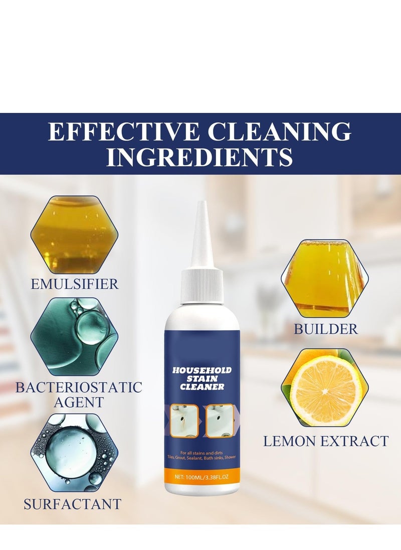 Mould Remover Gel Deep Cleaner Bathroom, Household Supplies Black Brush For  Kitchen, Wall Tiles, Stains, Sink 100ml  - Image 4