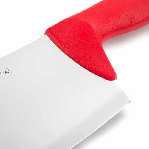 ARCOS Cleaver Knife 8 Inch Nitrum Stainless Steel and 200 mm Blade. Professional Butcher Knife. Ergonomic Polypropylene Handle. Series 2900. Color Red. - Image 4