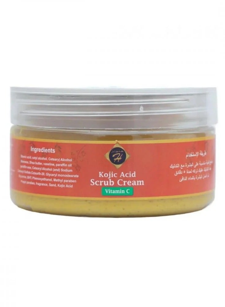 Knooz H Body Scrub Cream with Kojic Acid and Vitamin C 250 gm - Image 2