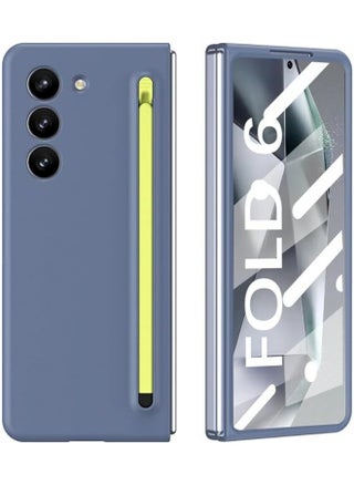 متوافق مع غطاء Galaxy Z Fold 6، [يشمل قلمًا] [مدمج به حامي شاشة زجاجي] PC Slim Shockproof غطاء كامل يوفر حماية للحافة لـ Z Fold 6 - pzsku/ZBD7B8A23D7022CF0BD5FZ/45/_/1720690702/ebcd32da-e0fb-4a75-aa6d-2fc3516bbce7