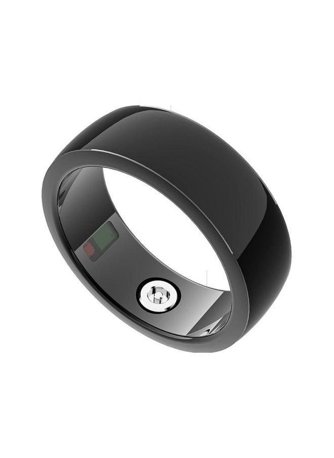 Generic AI Smart Ring Waterproof Blood Oxygen Heart Rate Meter Step Smart Wear Smart Ring-Color:Y10pro+black Ceramic  - Image 4