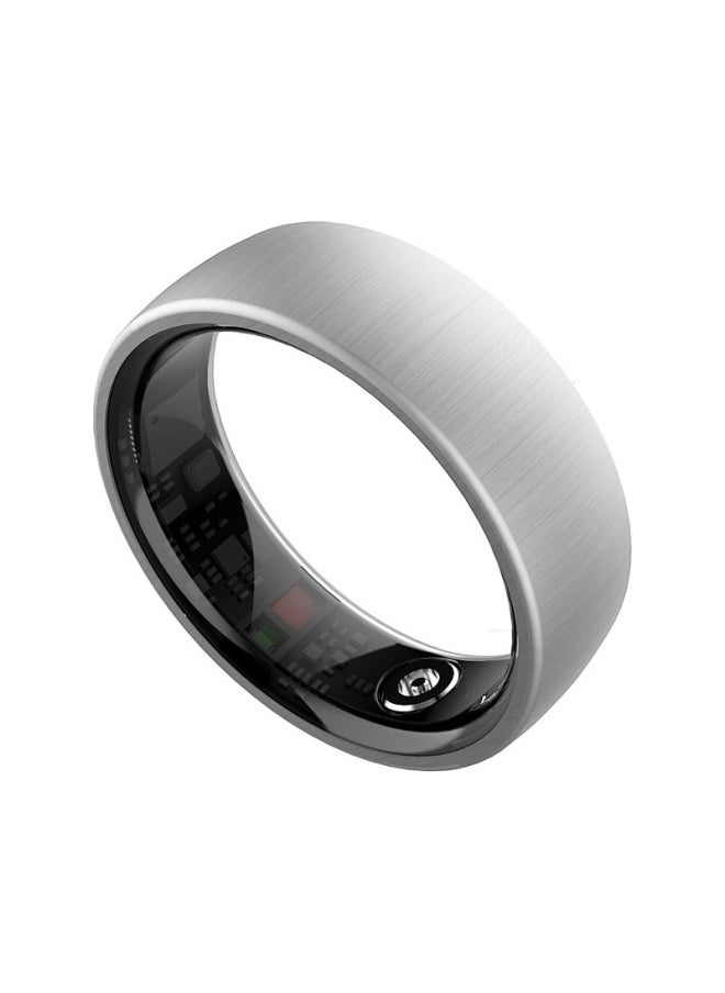Generic AI Smart Ring Waterproof Blood Oxygen Heart Rate Meter Step Smart Wear Smart Ring-Color:Y10pro+black Ceramic  - Image 2