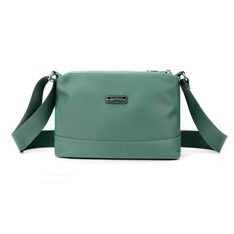 Fashion Nylon Crossbody Bag Casual Lightweight Shoulder Purse Black - Image 3