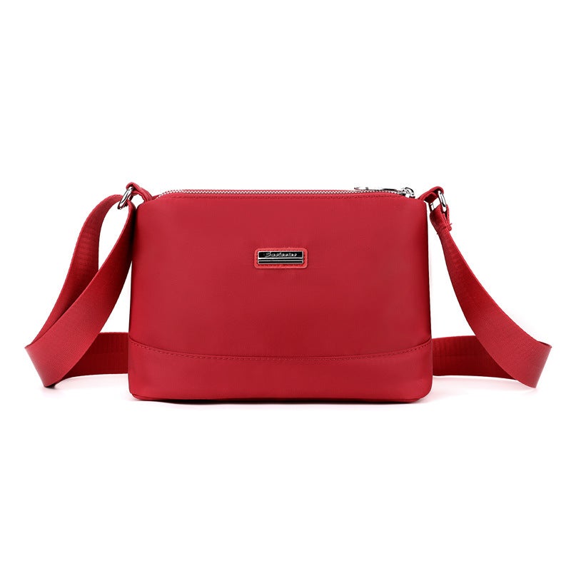 Fashion Nylon Crossbody Bag Casual Lightweight Shoulder Purse Black - Image 2