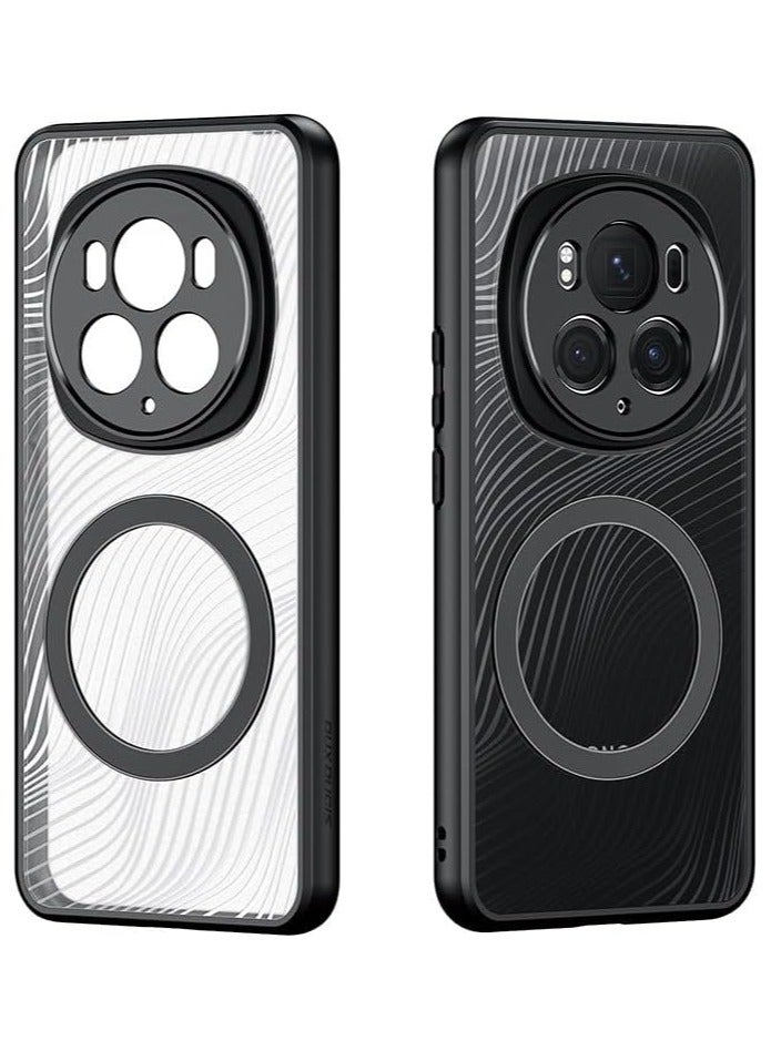 general Honor Magic 6 Pro Magnetic Transparent Clear PC+Silicone Shockproof Phone Case Cover For Magic6 Pro - Image 1