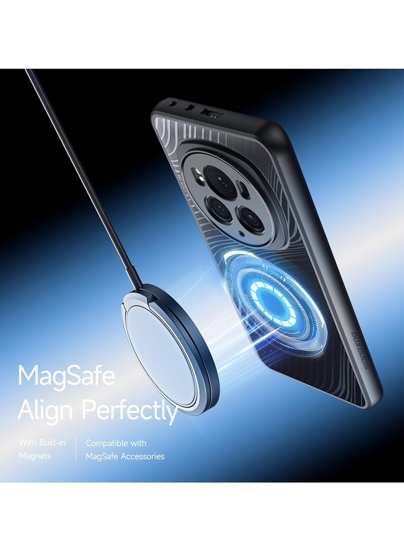 general Honor Magic 6 Pro Magnetic Transparent Clear PC+Silicone Shockproof Phone Case Cover For Magic6 Pro - Image 4