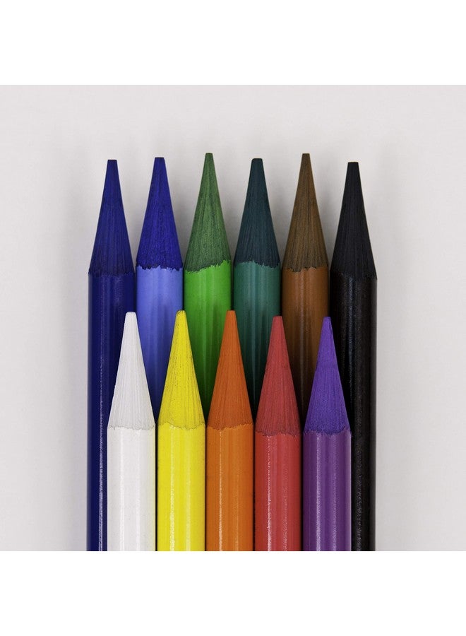 كوه-آي-نور مجموعة أقلام الرصاص الملونة Koh-I-Noor Progresso بدون خشب، 12 قلم رصاص، ألوان متنوعة (FA8756.12) - Image 3