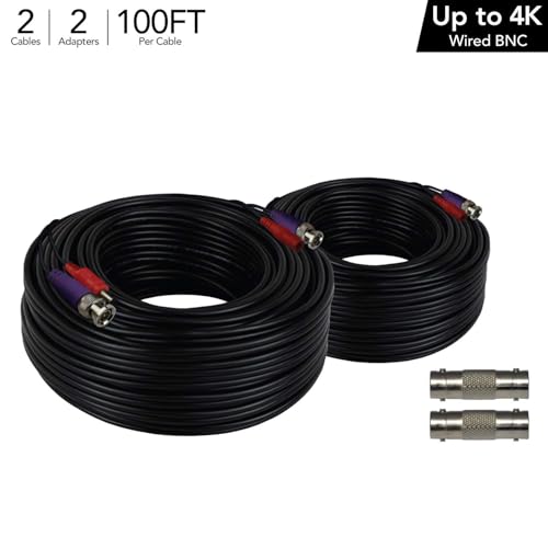 Night Owl 100 ft. in-Wall Rated Video/Power Camera Extension Cable with Extension Adapter (2-Pack) - Image 3