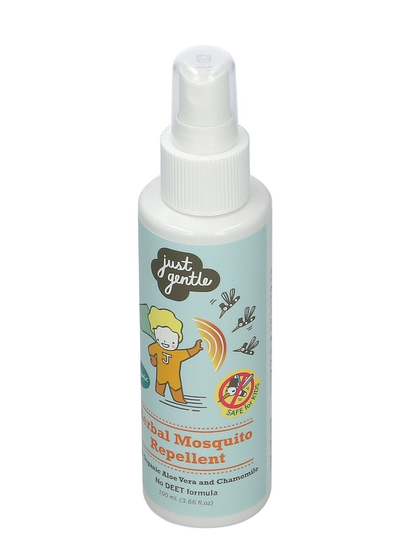 Just Gentle Herbal Mosquito Repellent Spray - DEET-Free, Safe for Kids, Effective Protection with Organic Chamomile & Citrus Extracts, 100ml  - Image 3